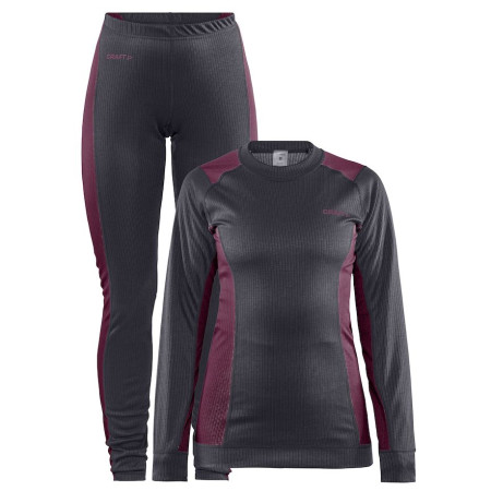 Damen Funktionsset Craft Core Dry Baselayer grau AsphaltPeak