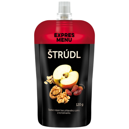 Essen für Unterwegs Expres menu Leckerer Snack Apfelstrudel