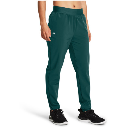 Damenhose Under Armour ArmourSport High Rise Wvn Pnt grün/blau HydroTeal/White
