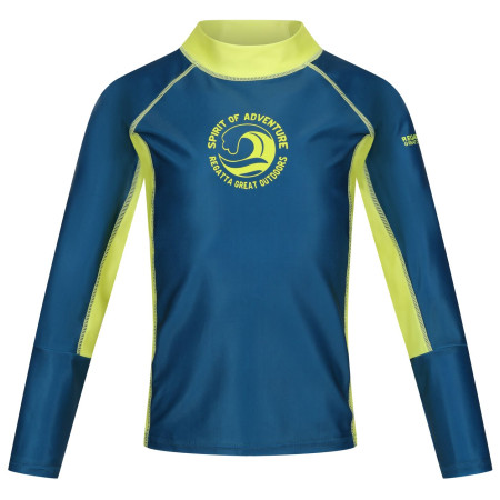 Kinder-T-Shirt Regatta Hoku II blau Moroccan Blue/Citon Lime