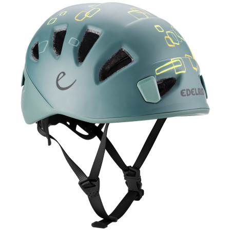 Kinder-Kletterhelm Edelrid Kids Shield II grau Petrol
