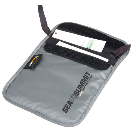 Reiseetui für Dokumente Sea to Summit Neck Pouch RFID S grau Grey