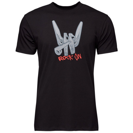 Herren-T-Shirt Black Diamond M Bd Rock On Ss Tee schwarz Black