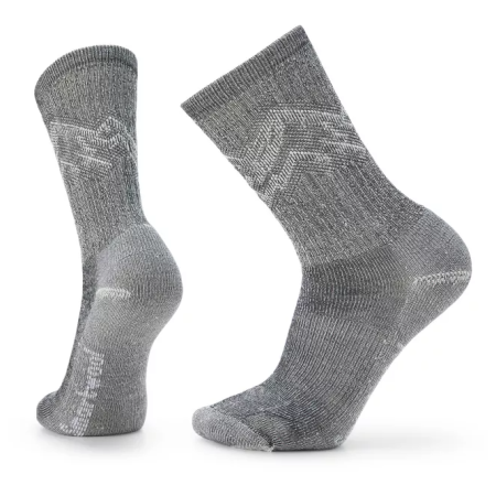 Socken Smartwool Hike Classic Edition Light Cushion Mountain Pattern Crew Socks schwarz black