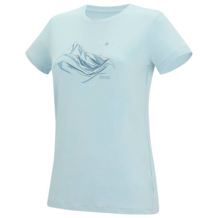 Damen-T-Shirt Regatta Womens Fingal Stretch hellblau Skyway