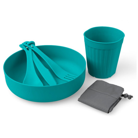 Geschirrset Sea to Summit DeltaLight Soloset blau Pacific Blue