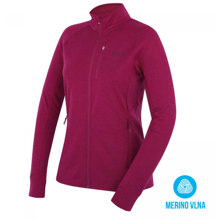 Damen-Sweatshirt Husky Alou L (2023) lila dk. magenta