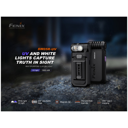 Taschenlampe Fenix SW05R-UV