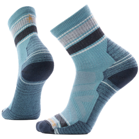 Socken Smartwool Hike Light Cushion Striped Mid Crew Sock blau