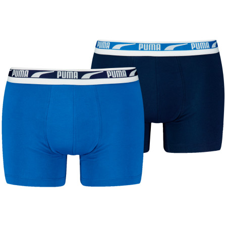 Herren-Boxershorts Puma Everyday Multi Logo Boxers 2P blau/hellblau Blue Combo