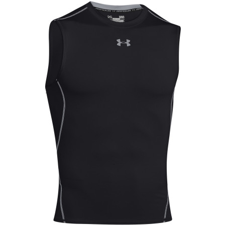 Herren Funktionsunterhemd Under Armour Hg Armour Sl schwarz Black/Steel