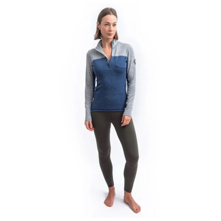 Damen-Funktionsshirt Sensor Merino Bold langärmelig, Reißverschluss