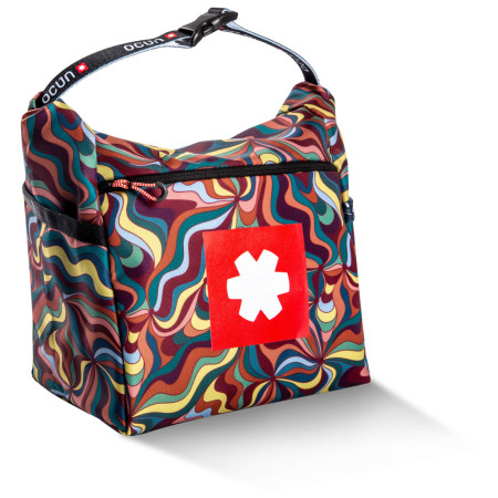 Kreidebeutel Ocún Boulder Bag gelb/weinfarbe MarbleWave