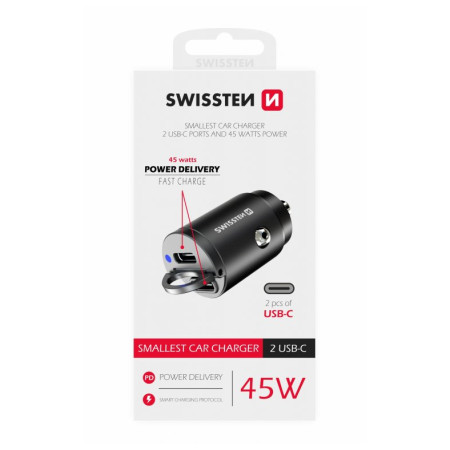 Auto-Adapter Swissten Car Charger 45W