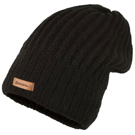 Wintermütze Sherpa Beanie Mono schwarz Black