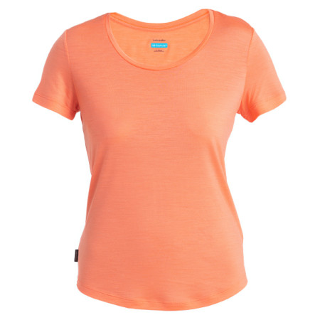 Damen-Funktionsshirt Icebreaker Women Merino 125 Cool-Lite™ Sphere III SS Scoop Tee orange Tang