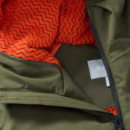 Kinder Winterjacke Regatta Hillain Warm Lined Dark Khaki