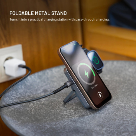 Powerbank FIXED MagZen 5 Stand 5000mAh and wireless charging (Apple Watch, MagSafe)