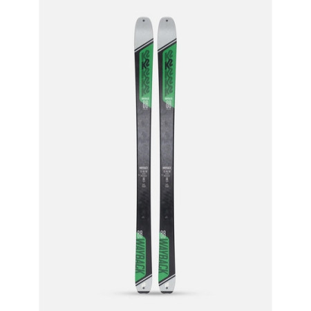 Skialp-Ski K2 Wayback 88 2023 schwarz/grün design