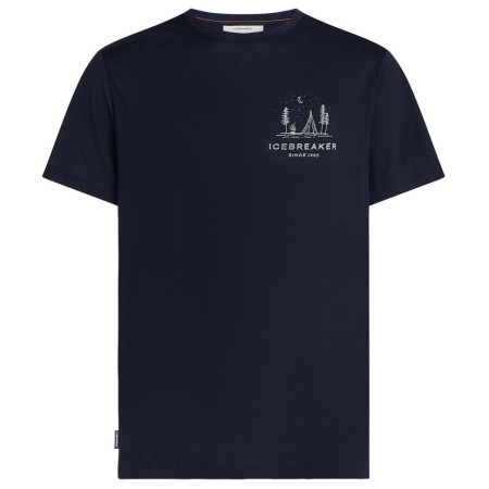 Herren-T-Shirt Icebreaker Men Merino 150 Tech Lite SS Tee Peaceful Pass dunkelblau Midnight Navy