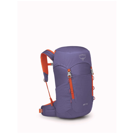 Kinderrucksack Osprey Jet 18 lila euphoria purple/mars orange