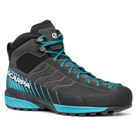 Wanderschuhe Scarpa Mescalito Mid GTX schwarz/blau Shark-Azure