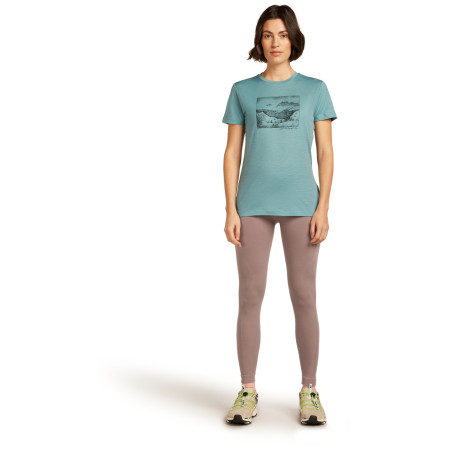 Damen-T-Shirt Icebreaker Women Merino 150 Tech Lite SS Tee Terrain