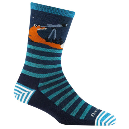 Damensocken Darn Tough Animal Haus Crew dunkelblau eclipse