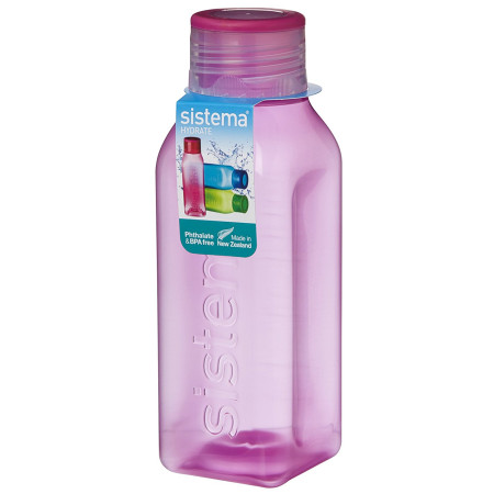Flasche Sistema Square 475ml rosa