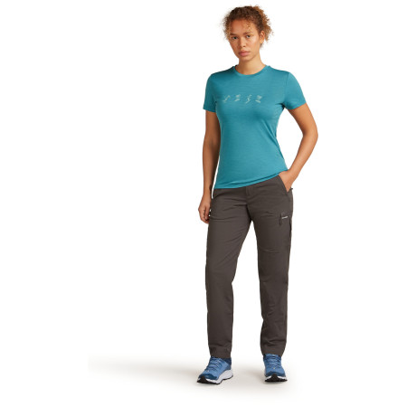 Damen-T-Shirt Icebreaker Women Merino 150 Tech Lite SS Tee Snow Day