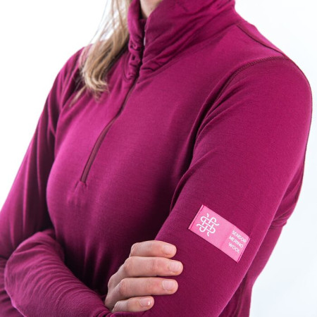 Damen-Funktionsshirt Sensor Merino Active Stehkragen, Reißverschluss
