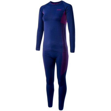 Damen-Thermounterwäsche Hi-Tec Lady Karti set dunkelblau BlueDepths/Sangria