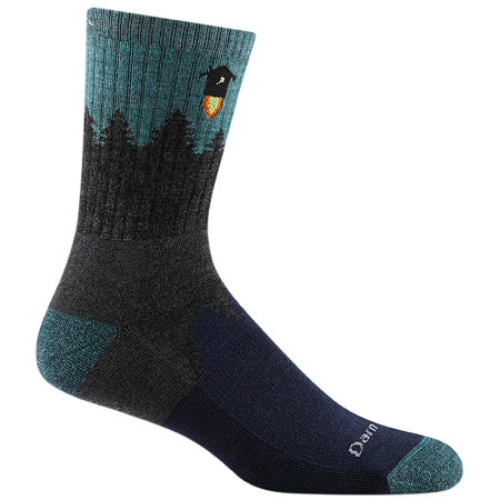 Herrensocken Darn Tough Number 2 Micro Crew Midweight With Cushion grau/blau gray