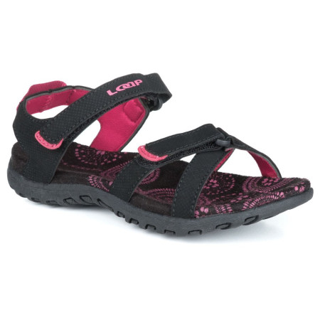 Kindersandalen Loap Simma Jr schwarz Black/Fuschia