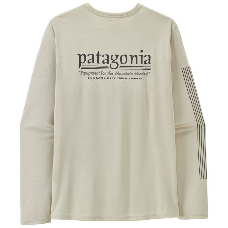 Herren-T-Shirt Patagonia M's L/S Cap Cool Daily Shirt - Hut Tripper weiß Dyno White