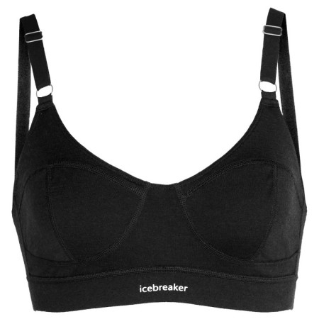 Büstenhalter Icebreaker Queens Clasp Bra schwarz Black