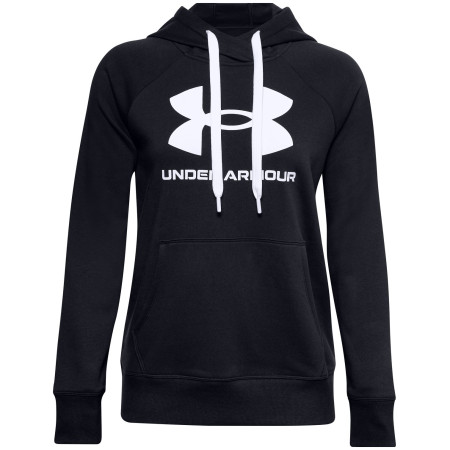 Damen-Sweatshirt Under Armour Rival Fleece Logo HD schwarz Black/White/White