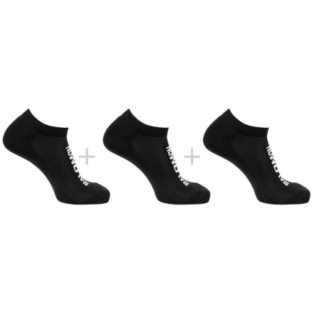 Socken Salomon Niedrige Everyday-Socken, 3er-Pack schwarz BLACK / BLACK / BLACK