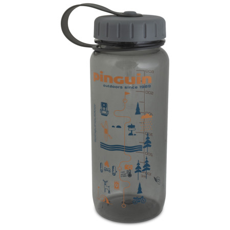 Flasche Pinguin Tritan Slim Bottle 0,65 l grau Grey