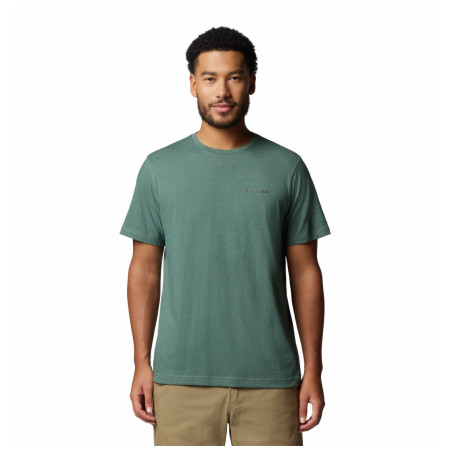 Herren-T-Shirt Columbia Thistletown Hills™ Short Sleeve dunkelgrün Stone Green Heather