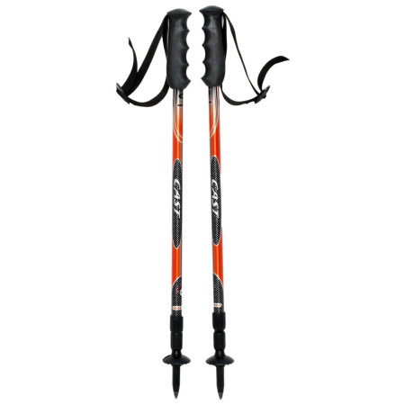 Trekkingstöcke Yate Cast schwarz/rot