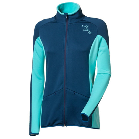 Damen Funktions-Sweatshirt Progress Odda petrolfarbe petrolej/mintová