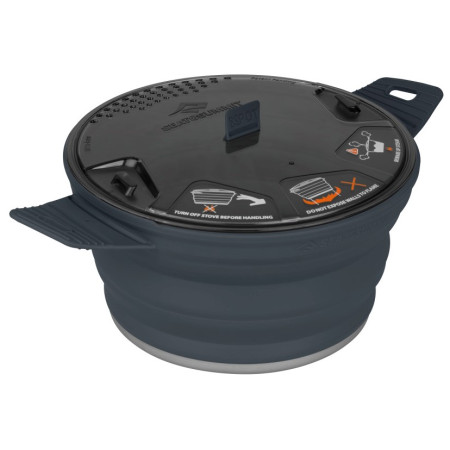 Faltbarer Kochtopf Sea to Summit X-Pot 2.8 schwarz Charcoal