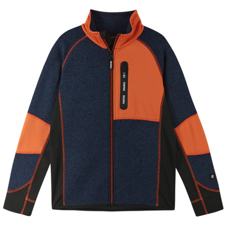 Kinder-Sweatshirt Reima Liukuen blau/orange Jeans blue