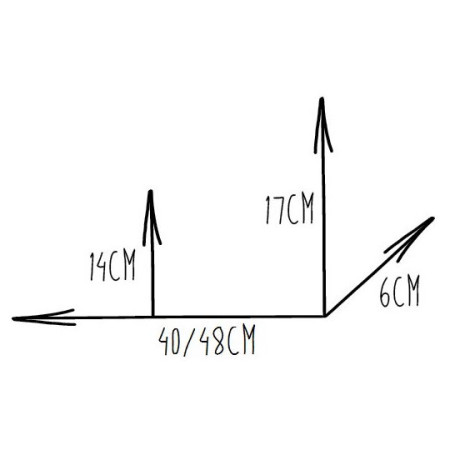 Fahrradtasche für den Rahmen Acepac Zip frame bag M