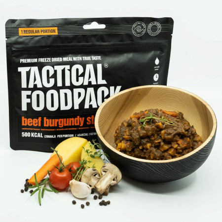 Nahrung Hauptspeise Tactical Foodpack Beef Burgundy Stew 110g
