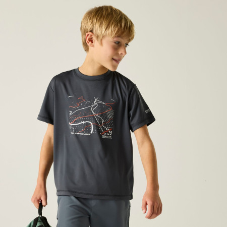 Kinder-T-Shirt Regatta Alvarado Seal Grey