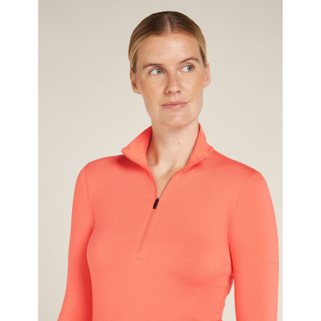 Damen-T-Shirt Icebreaker W Mer Core Heavyweight LS Half Z