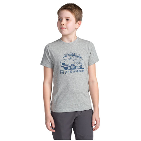 Kinder-T-Shirt Kilpi Salo hellgrau light grey