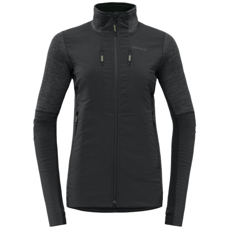 Damen Funktions-Sweatshirt Devold Tinden Hybrid Merino Jkt schwarz Anthracite
